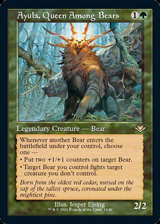 Ayula, Queen Among Bears (Retro Foil Etched) [Modern Horizons] | The Gaming-Verse