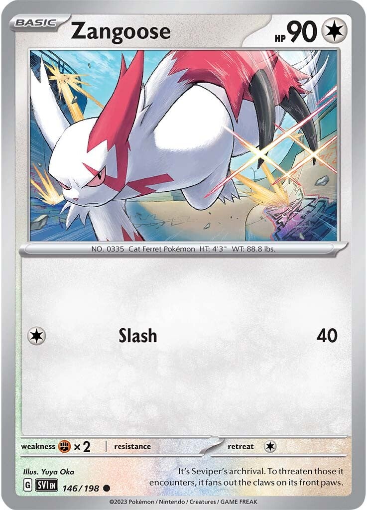 Zangoose (146/198) [Scarlet & Violet: Base Set] | The Gaming-Verse