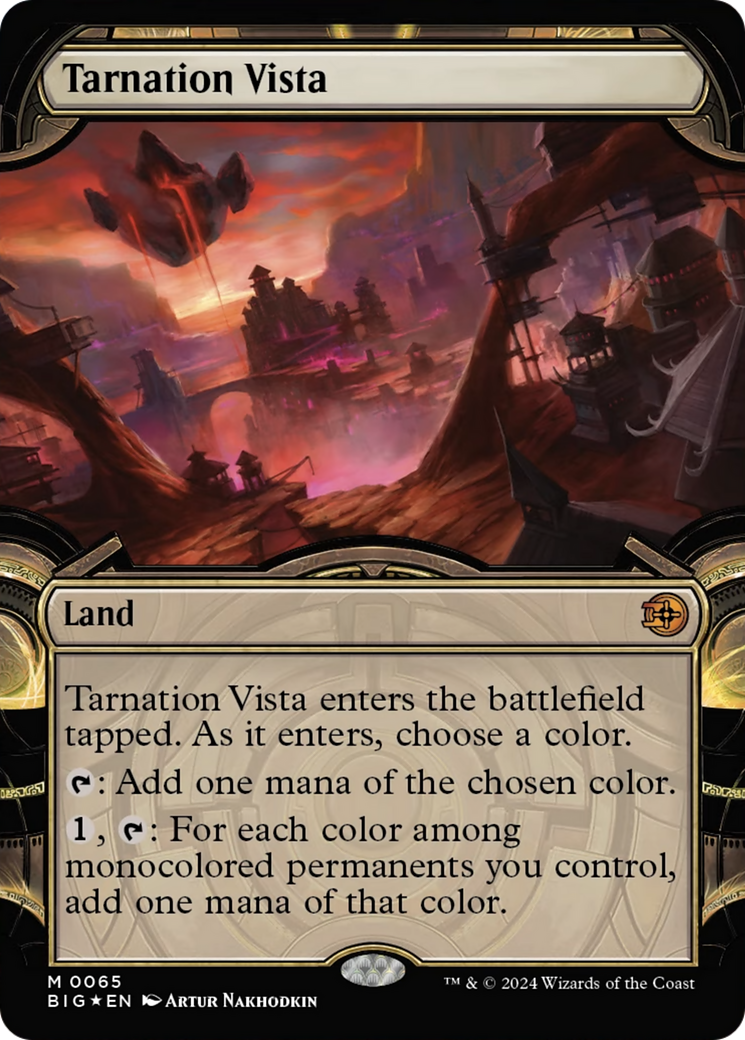 Tarnation Vista (Showcase) (Raised Foil) [Outlaws of Thunder Junction: The Big Score] | The Gaming-Verse