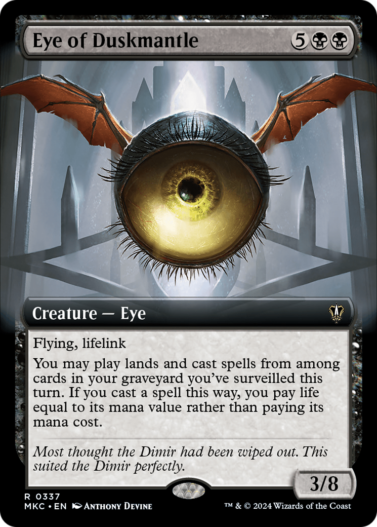 Eye of Duskmantle (Extended Art) [Murders at Karlov Manor Commander] | The Gaming-Verse