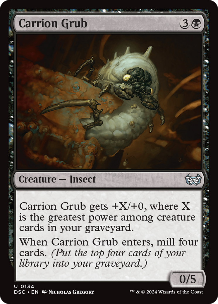 Carrion Grub [Duskmourn: House of Horror Commander] | The Gaming-Verse