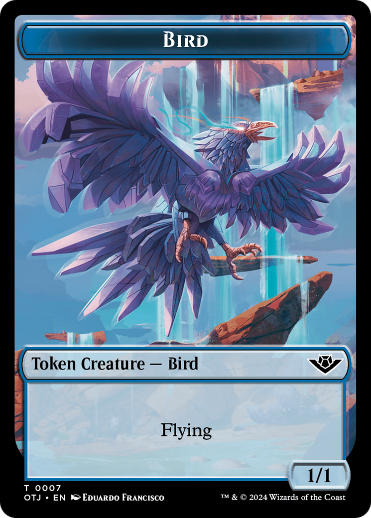 Bird // Plot Double-Sided Token [Outlaws of Thunder Junction Tokens] | The Gaming-Verse