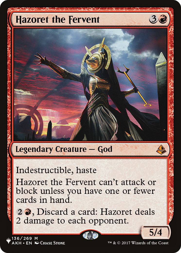 Hazoret the Fervent [The List Reprints] | The Gaming-Verse