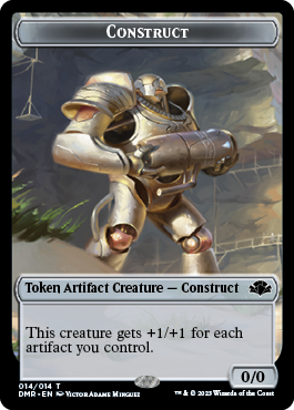 Insect // Construct Double-Sided Token [Dominaria Remastered Tokens] | The Gaming-Verse