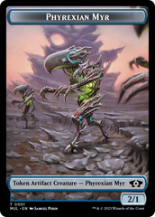 Phyrexian Myr // Knight Double-Sided Token [March of the Machine Tokens] | The Gaming-Verse