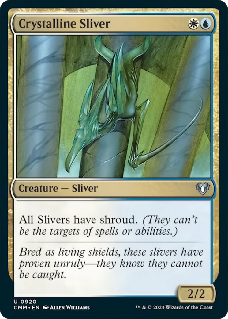 Crystalline Sliver [Commander Masters] | The Gaming-Verse