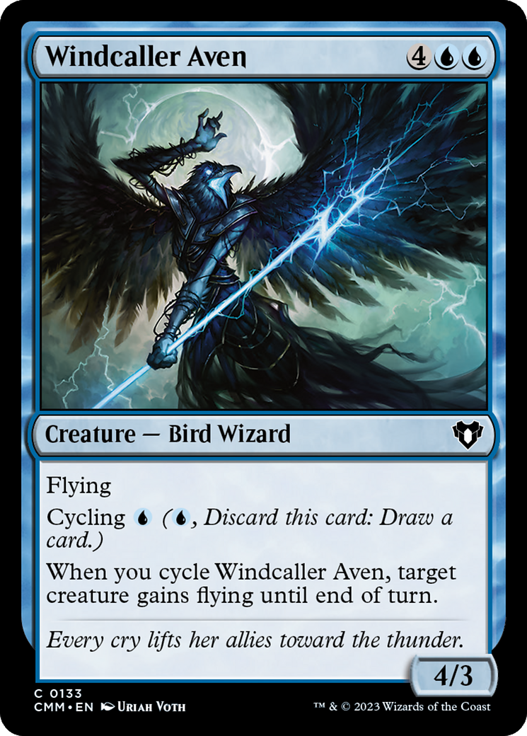 Windcaller Aven [Commander Masters] | The Gaming-Verse