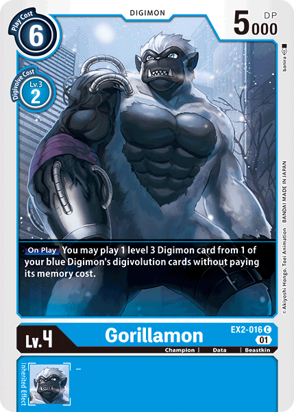 Gorillamon [EX2-016] [Digital Hazard] | The Gaming-Verse