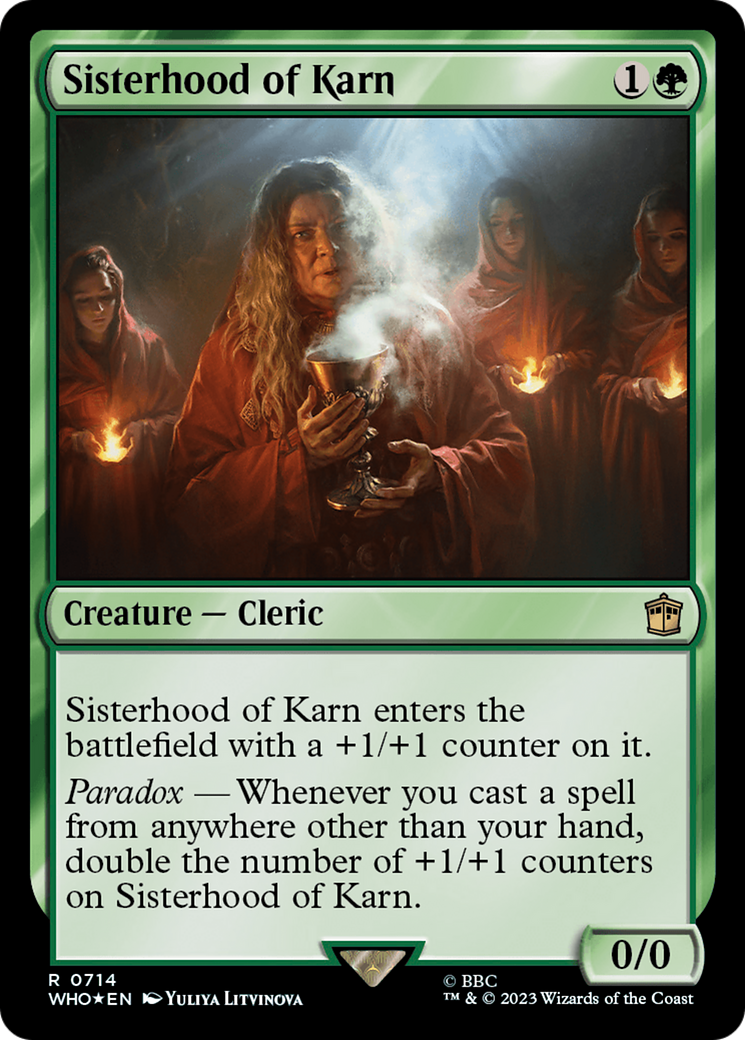 Sisterhood of Karn (Surge Foil) [Doctor Who] | The Gaming-Verse