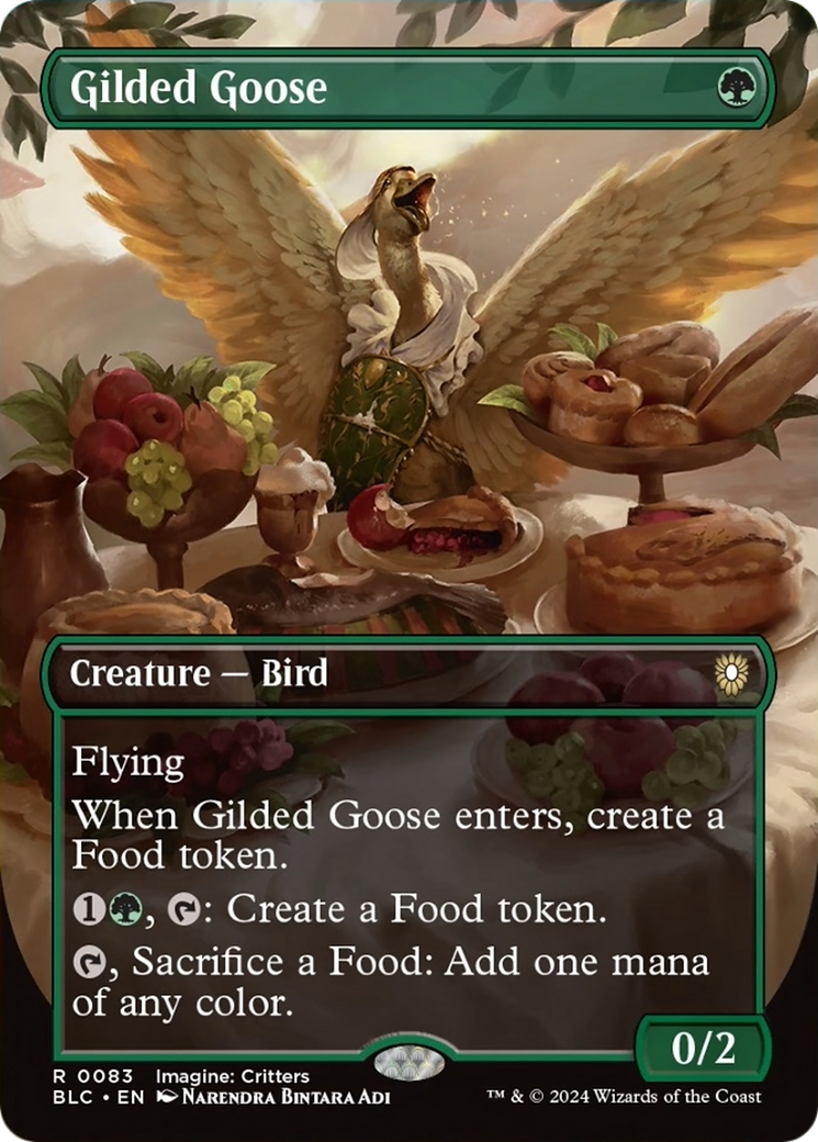 Gilded Goose (Borderless) [Bloomburrow Commander] | The Gaming-Verse