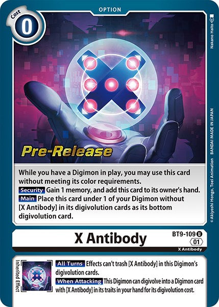 X Antibody [BT9-109] [X Record Pre-Release Promos] | The Gaming-Verse