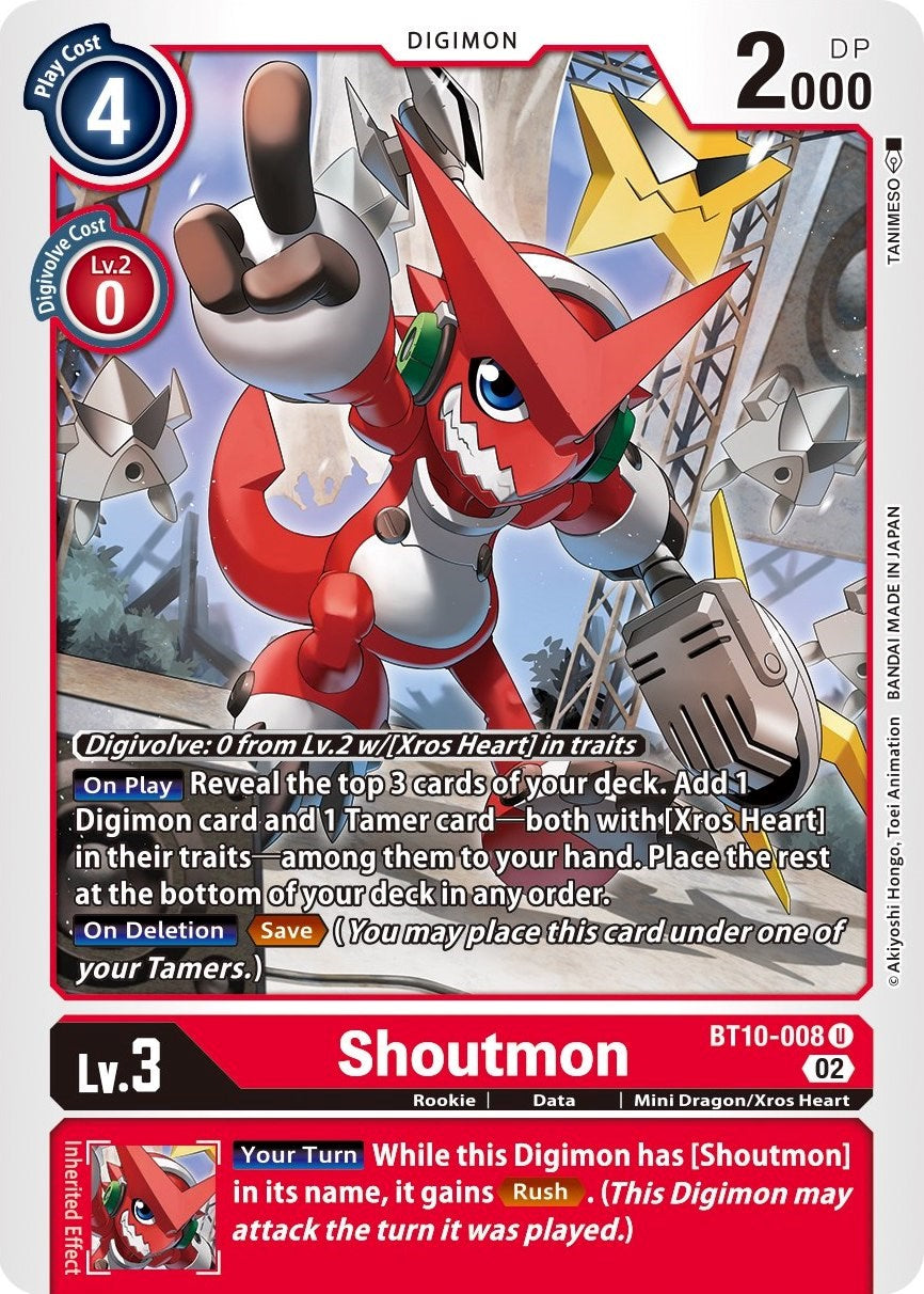 Shoutmon [BT10-008] [Xros Encounter] | The Gaming-Verse