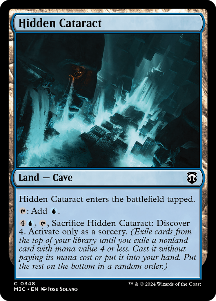 Hidden Cataract (Ripple Foil) [Modern Horizons 3 Commander] | The Gaming-Verse