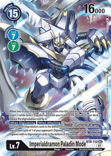 Imperialdramon: Paladin Mode [BT8-112] (Alternate Art) [New Awakening] | The Gaming-Verse