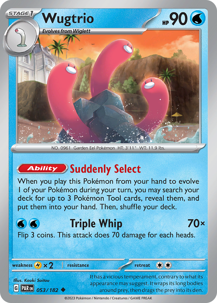 Wugtrio (053/182) [Scarlet & Violet: Paradox Rift] | The Gaming-Verse