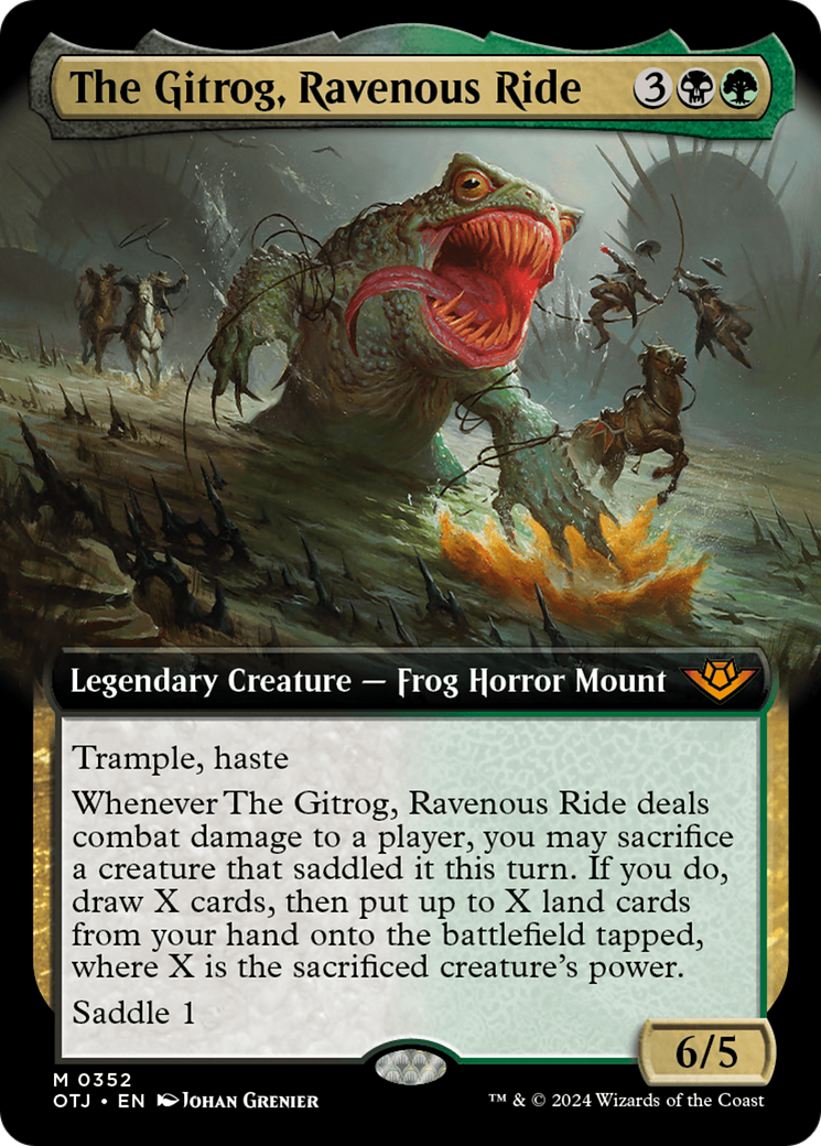 The Gitrog, Ravenous Ride (Extended Art) [Outlaws of Thunder Junction] | The Gaming-Verse