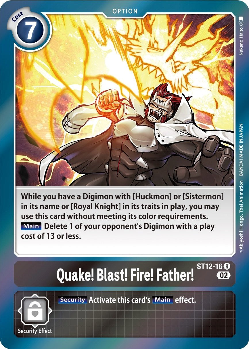 Quake! Blast! Fire! Father! [ST12-16] [Starter Deck: Jesmon] | The Gaming-Verse