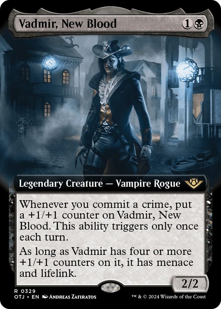 Vadmir, New Blood (Extended Art) [Outlaws of Thunder Junction] | The Gaming-Verse