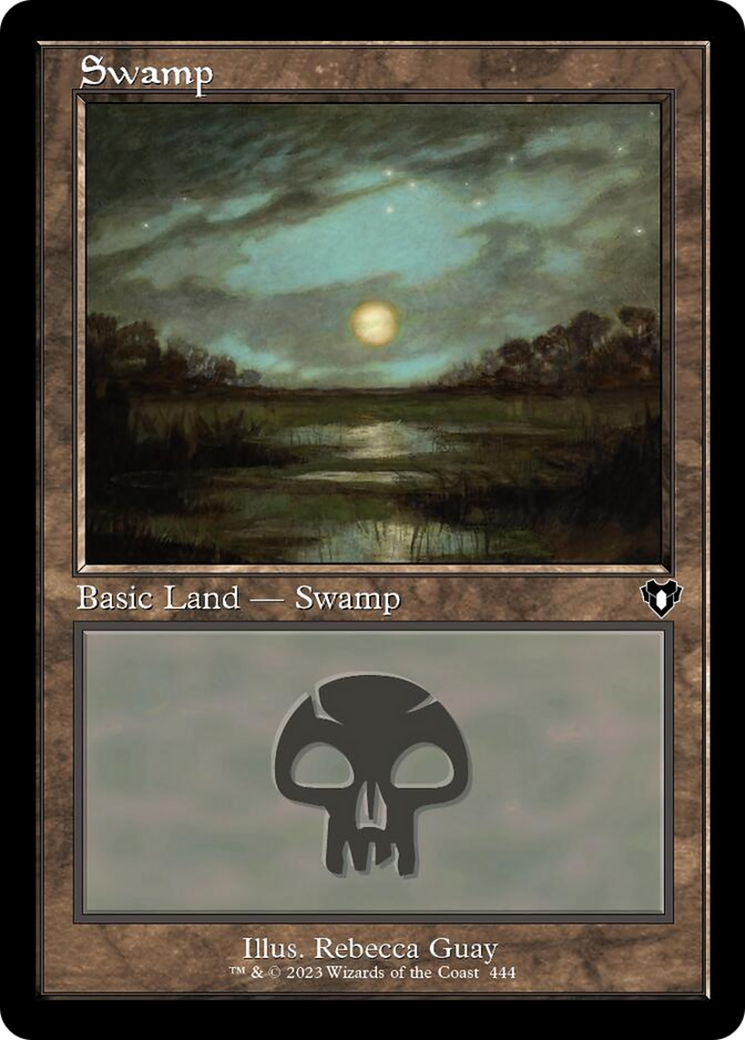 Swamp (444) (Retro) [Commander Masters] | The Gaming-Verse