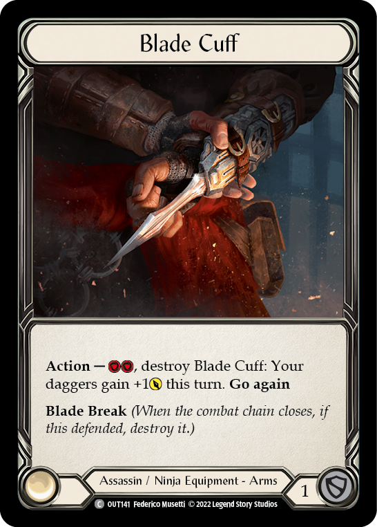 Blade Cuff [OUT141] (Outsiders)  Cold Foil | The Gaming-Verse