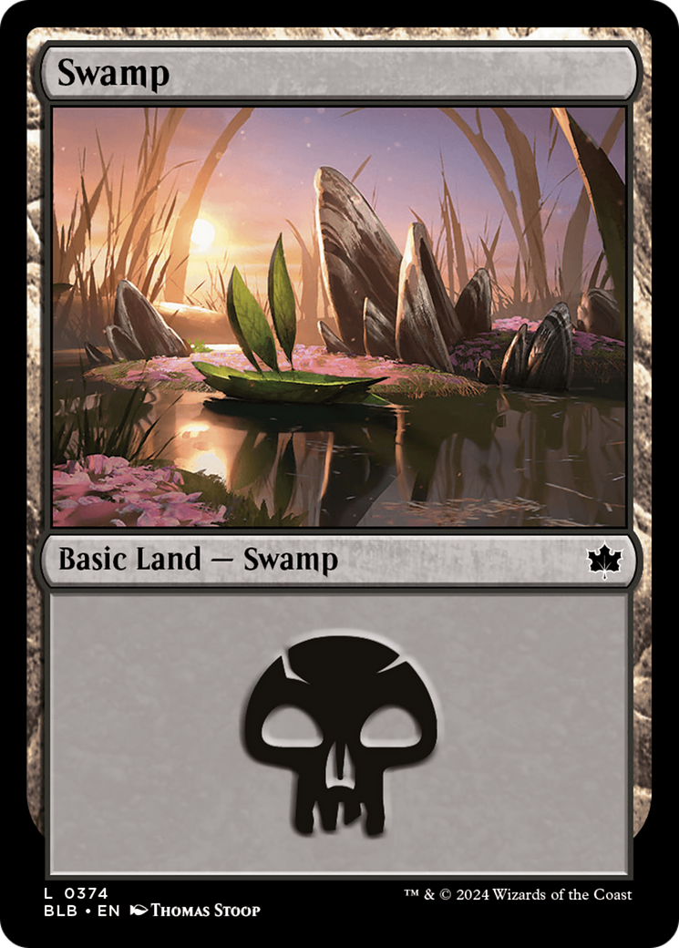 Swamp (0374) [Bloomburrow] | The Gaming-Verse