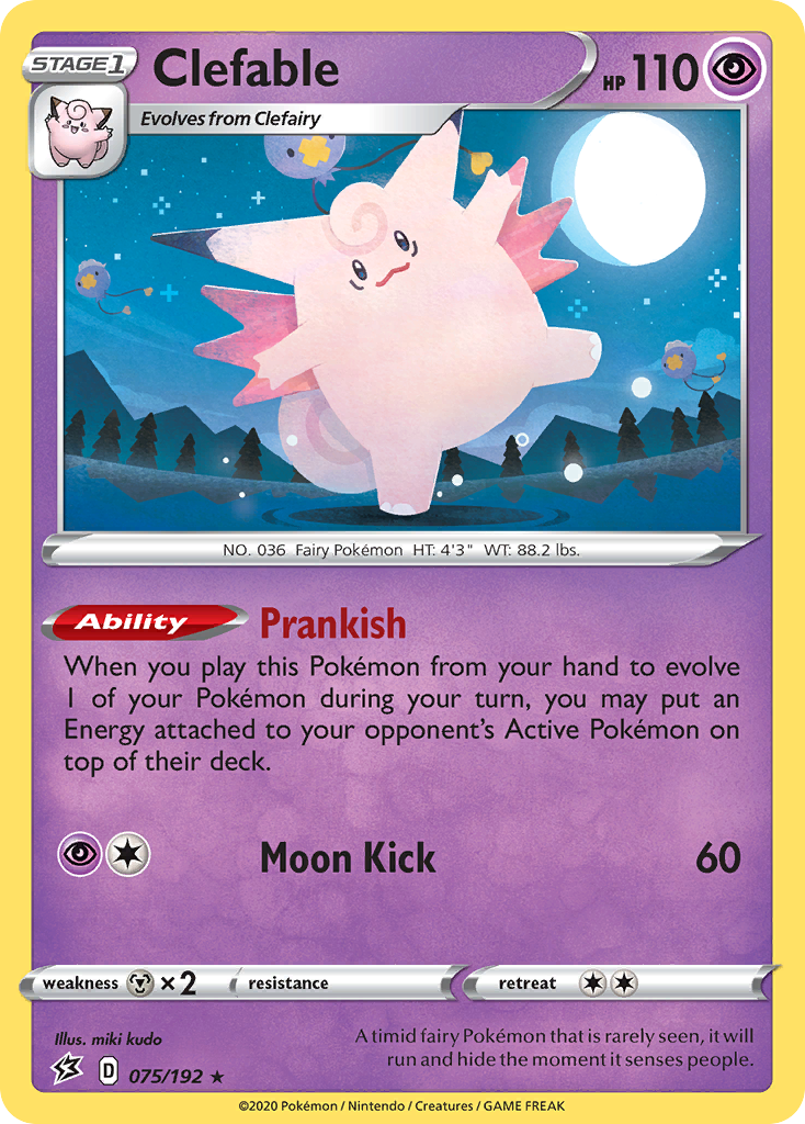 Clefable (075/192) [Sword & Shield: Rebel Clash] | The Gaming-Verse