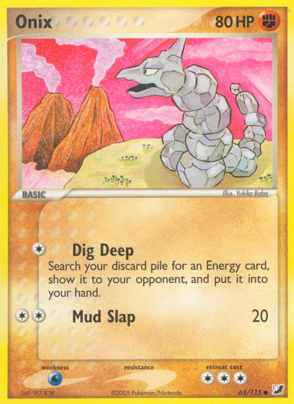 Onix (65/115) [EX: Unseen Forces] | The Gaming-Verse