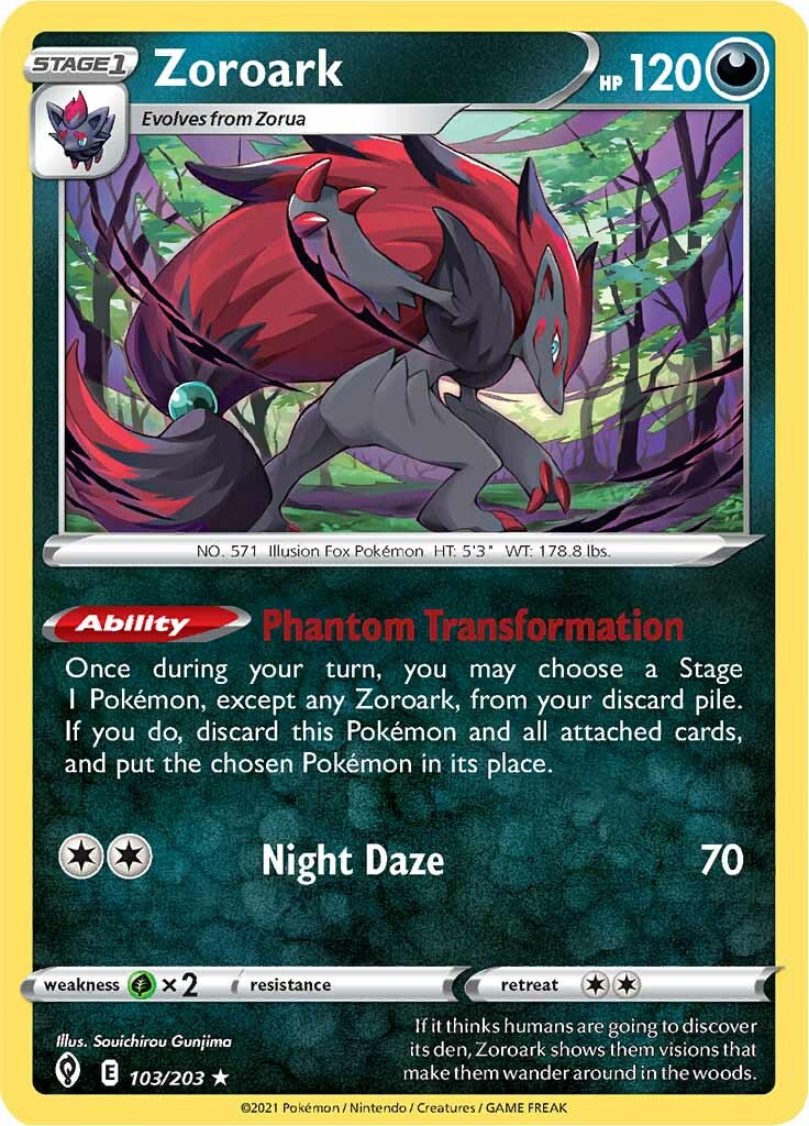 Zoroark (103/203) [Sword & Shield: Evolving Skies] | The Gaming-Verse