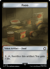 Warrior // Food (0012) Double-Sided Token [Fallout Tokens] | The Gaming-Verse