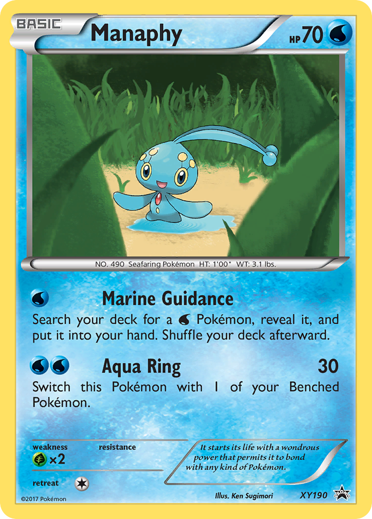 Manaphy (XY190) [XY: Black Star Promos] | The Gaming-Verse