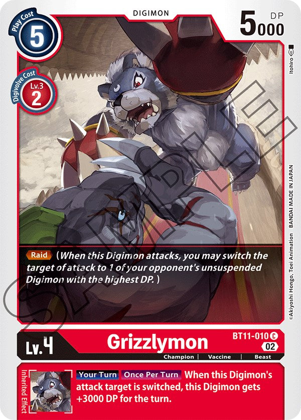 Grizzlymon [BT11-010] [Dimensional Phase] | The Gaming-Verse