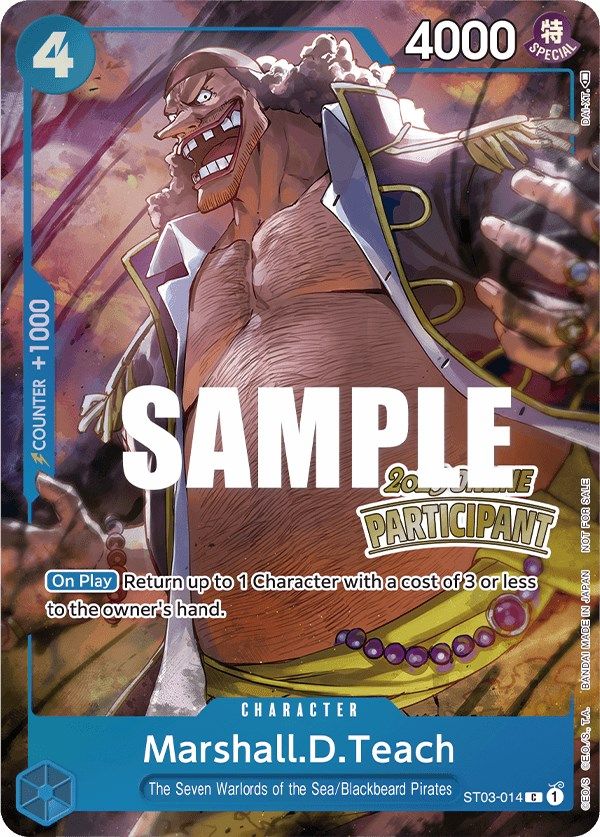 Marshall.D.Teach (Online Regional 2023) [Participant] [One Piece Promotion Cards] | The Gaming-Verse