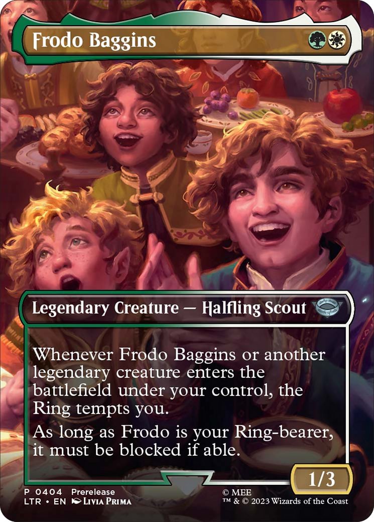 Frodo Baggins (Borderless Alternate Art) [The Lord of the Rings: Tales of Middle-Earth] | The Gaming-Verse