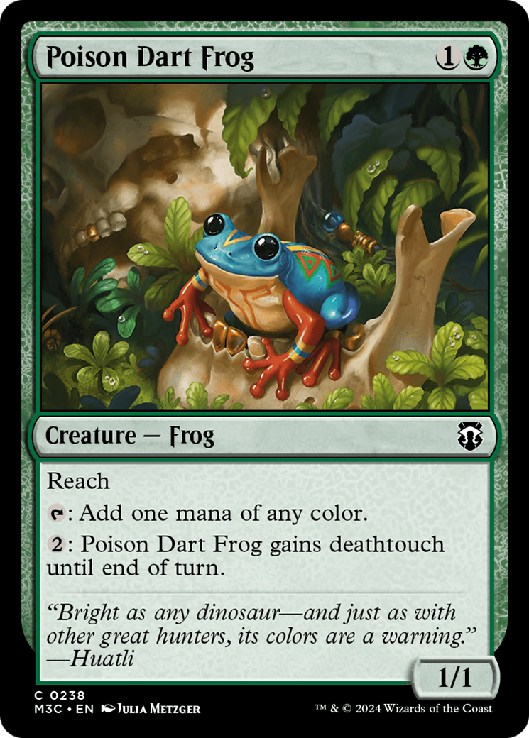 Poison Dart Frog (Ripple Foil) [Modern Horizons 3 Commander] | The Gaming-Verse