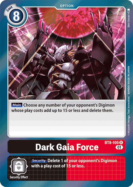 Dark Gaia Force [BT8-105] [New Awakening] | The Gaming-Verse