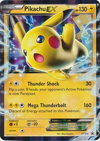 Pikachu EX (XY174) (Jumbo Card) [XY: Black Star Promos] | The Gaming-Verse