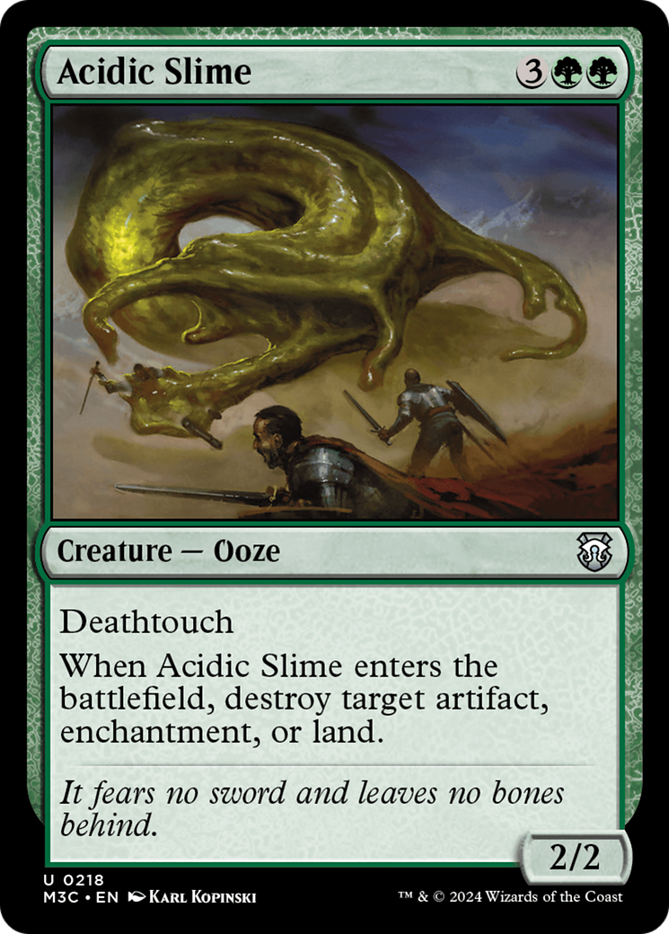 Acidic Slime (Ripple Foil) [Modern Horizons 3 Commander] | The Gaming-Verse