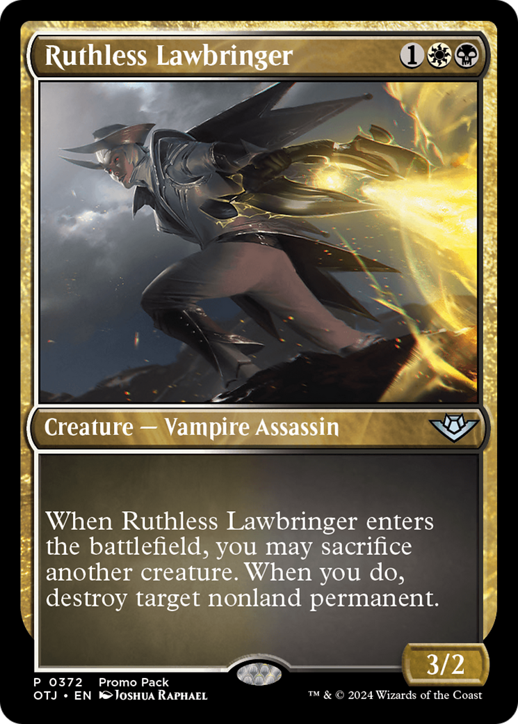 Ruthless Lawbringer (Promo Pack) [Outlaws of Thunder Junction Promos] | The Gaming-Verse