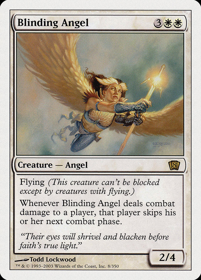 Blinding Angel (8th Edition) [Oversize Cards] | The Gaming-Verse