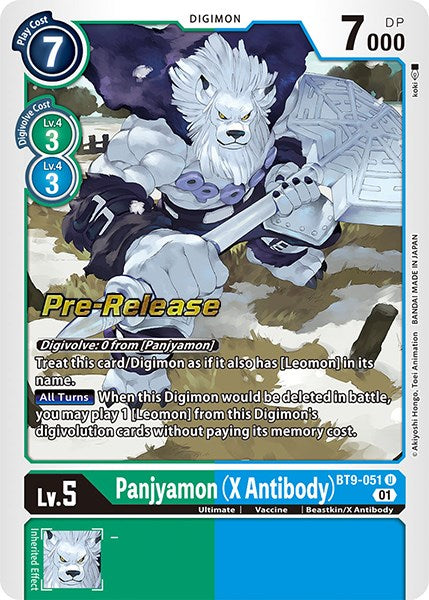 Panjyamon (X Antibody) [BT9-051] [X Record Pre-Release Promos] | The Gaming-Verse