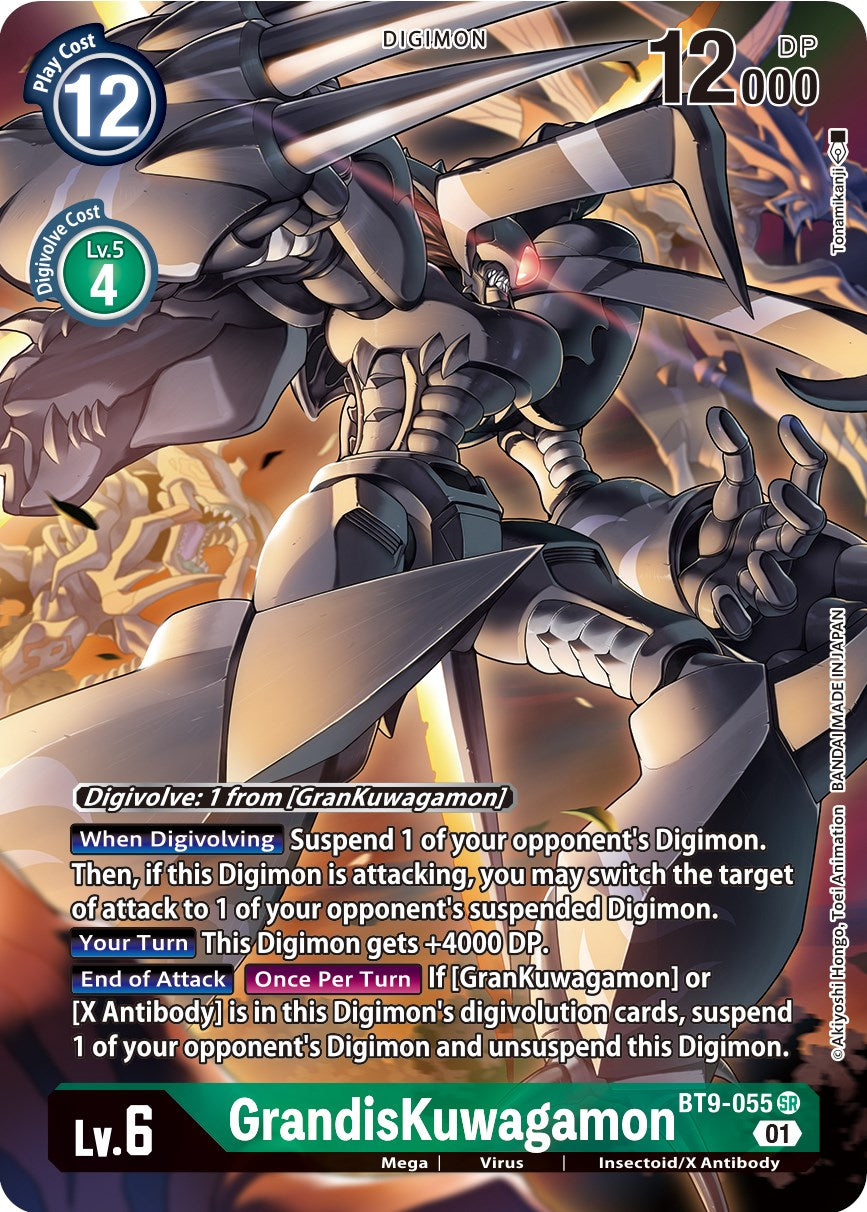 GrandisKuwagamon [BT9-055] (Alternate Art) [X Record] | The Gaming-Verse