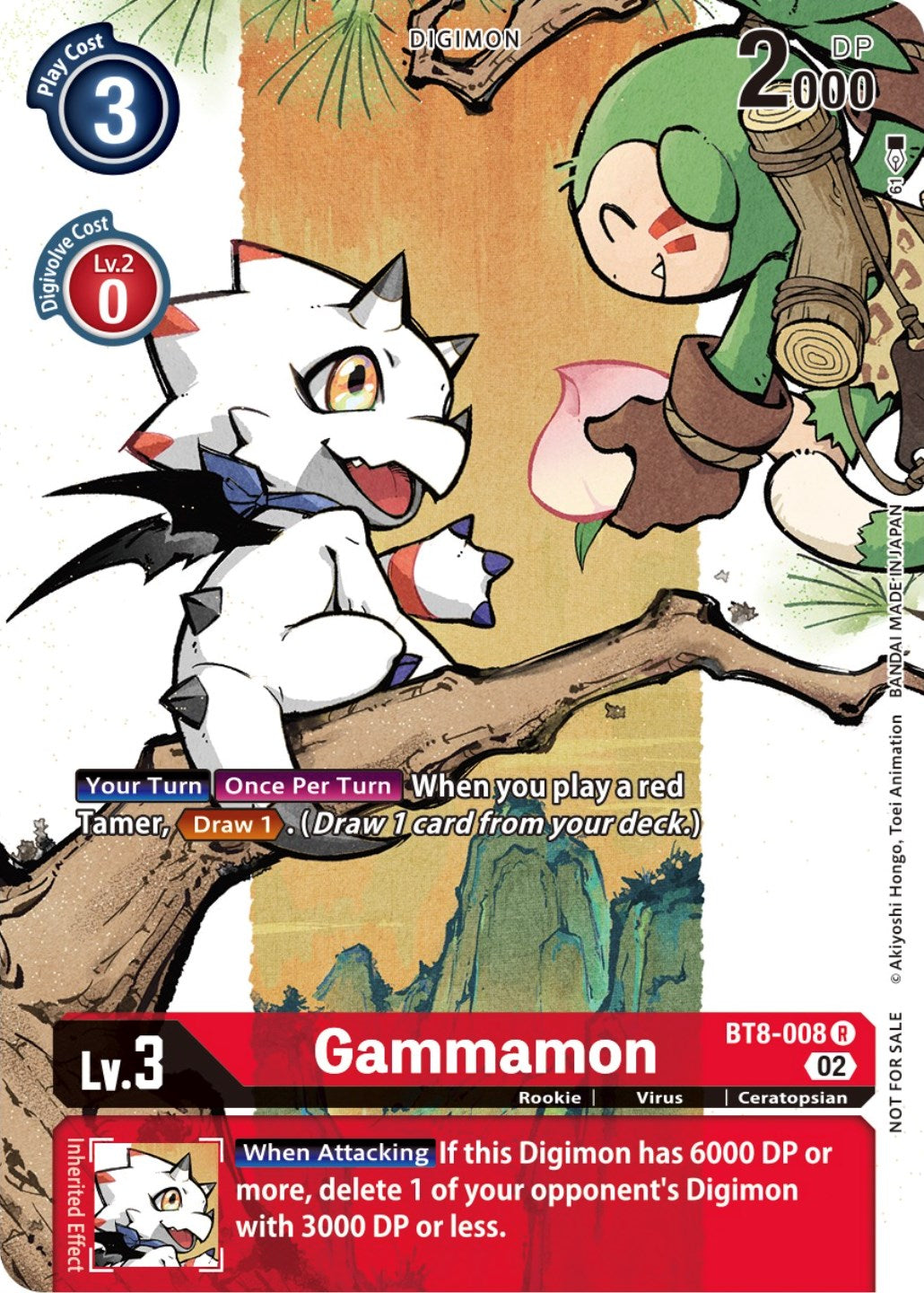 Gammamon [BT8-008] (Digimon Illustration Competition Promotion Pack) [New Awakening Promos] | The Gaming-Verse