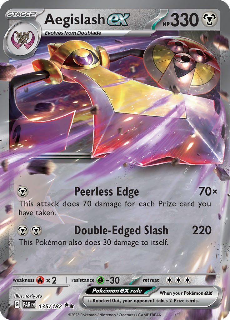 Aegislash ex (135/182) [Scarlet & Violet: Paradox Rift] | The Gaming-Verse