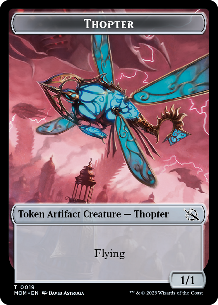 Treasure (20) // Thopter Double-Sided Token [March of the Machine Tokens] | The Gaming-Verse