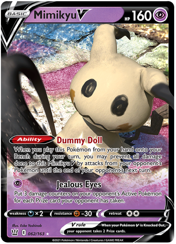 Mimikyu V (062/163) [Sword & Shield: Battle Styles] | The Gaming-Verse