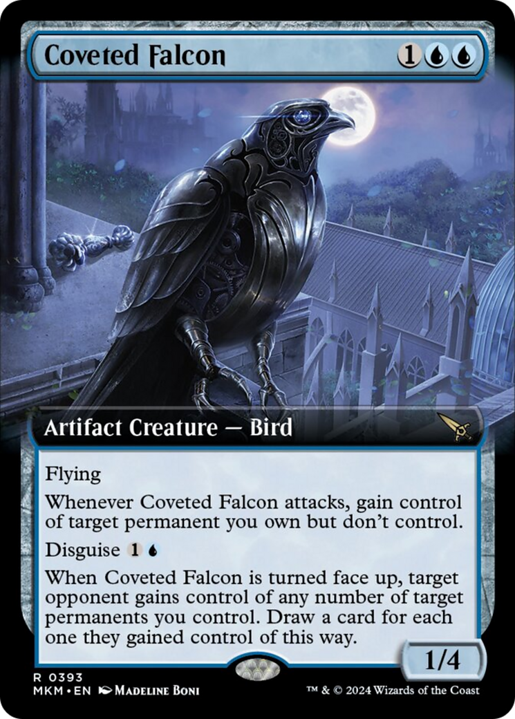 Coveted Falcon (Extended Art) [Murders at Karlov Manor] | The Gaming-Verse