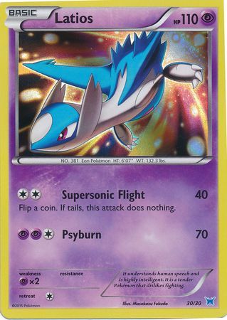 Latios (30/30) [XY: Trainer Kit 2 - Latios] | The Gaming-Verse