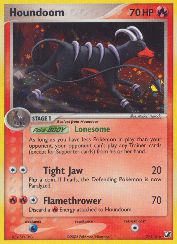 Houndoom (7/115) [EX: Unseen Forces] | The Gaming-Verse