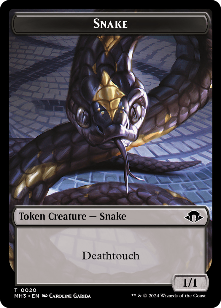 Servo // Snake Double-Sided Token [Modern Horizons 3 Tokens] | The Gaming-Verse