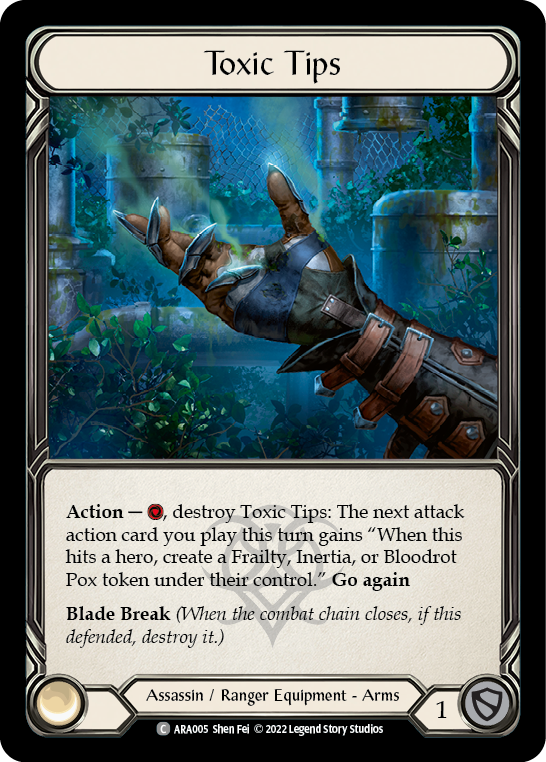 Toxic Tips [ARA005] (Outsiders Arakni Blitz Deck) | The Gaming-Verse